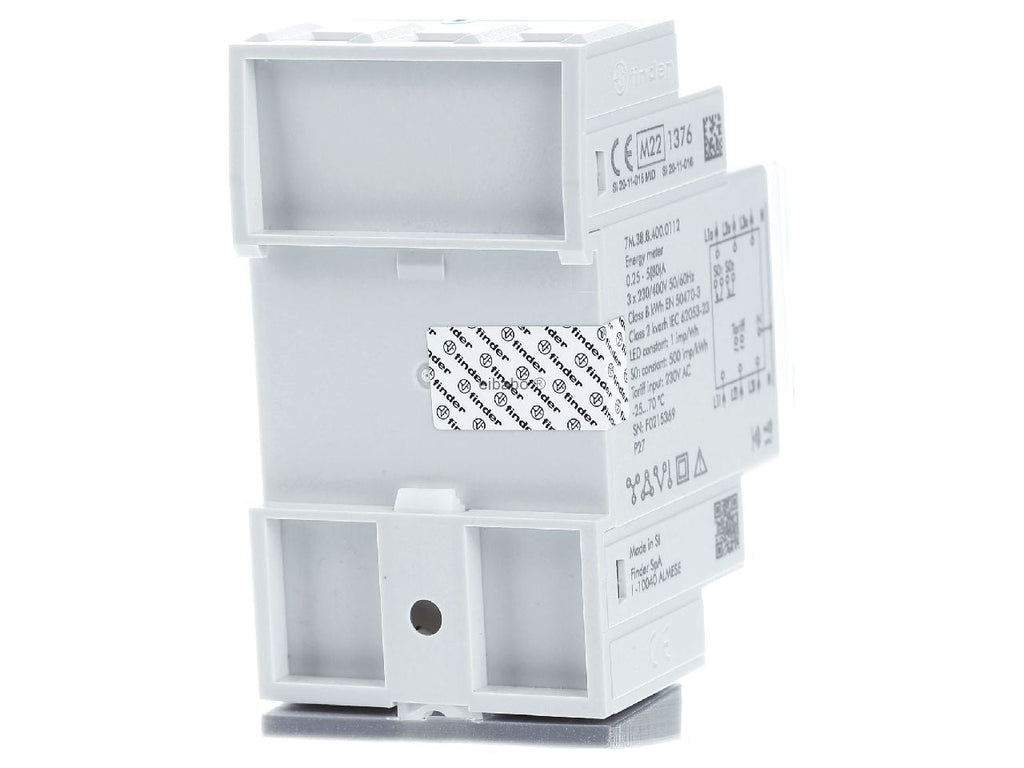 Finder 7 M.38.8.400.0112 Digital Electricity Meter 80 A 2-Way Rail-Mount
