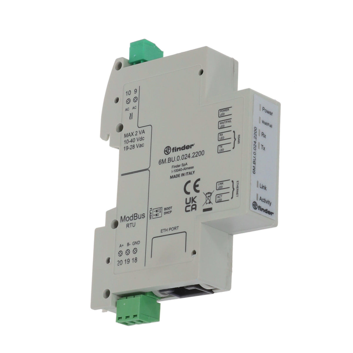 Finder 6 M.BU.0.024.2200 - Modbus Gateway for Measuring Transducers