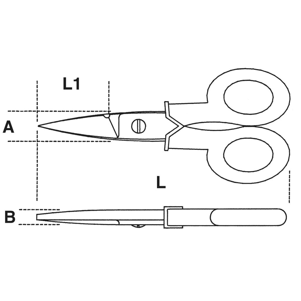 BETA SCISSORS FOR ELE. WITH SIZE 1128BSX