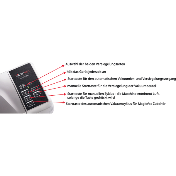 MagicVac Vacuum Sealer Champion (V212PK1)
