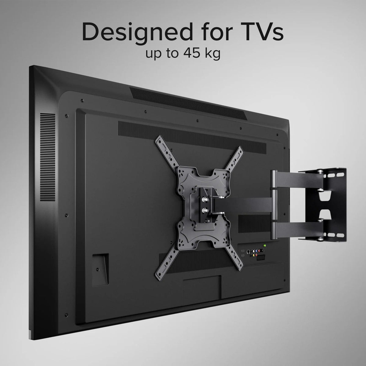 Vivanco Wall Mount for Flat Screen TVs, 23-55 inches, Max Load 45 kg, VESA 400 (VVTVFMOR55INCH45KG)
