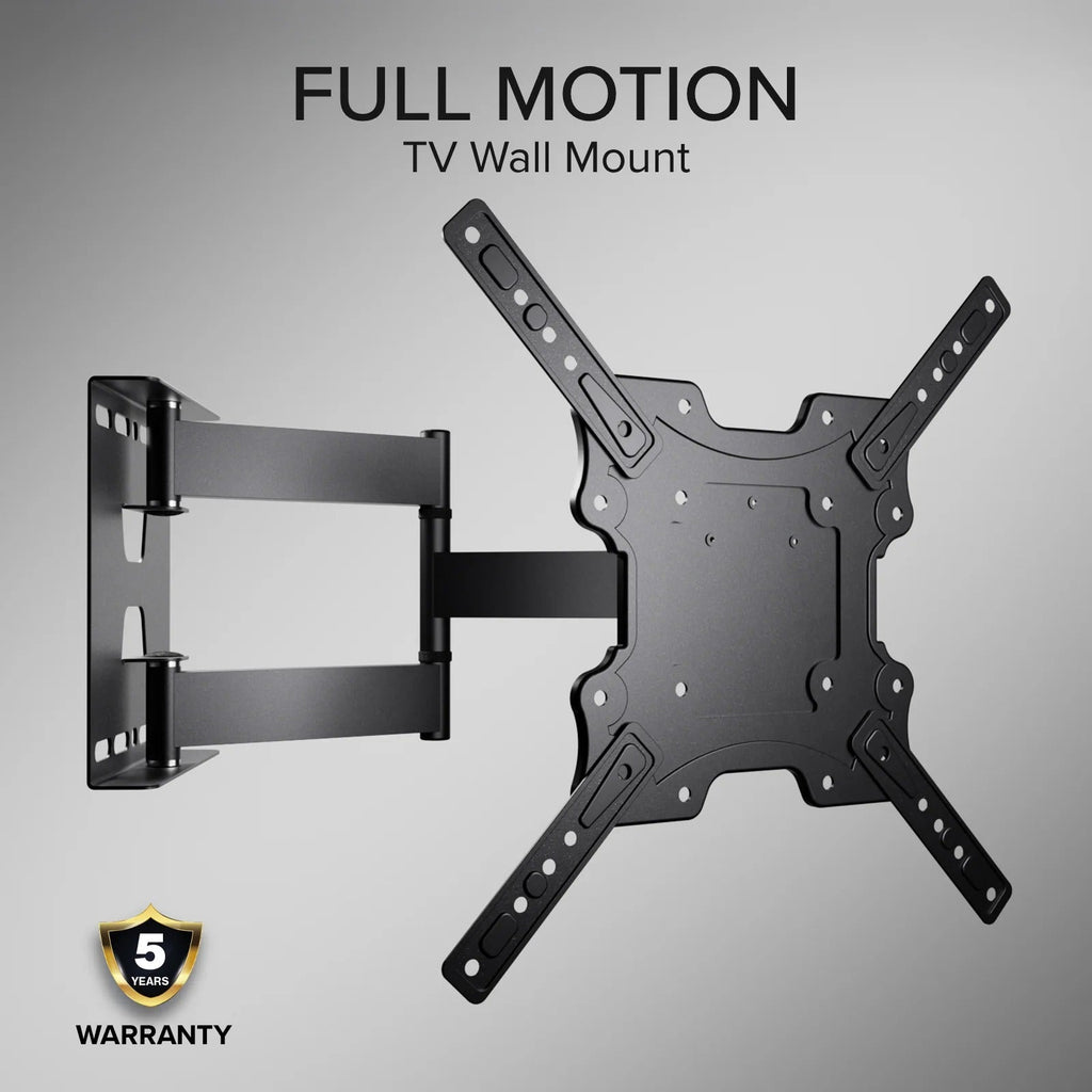 Vivanco Wall Mount for Flat Screen TVs, 23-55 inches, Max Load 45 kg, VESA 400 (VVTVFMOR55INCH45KG)