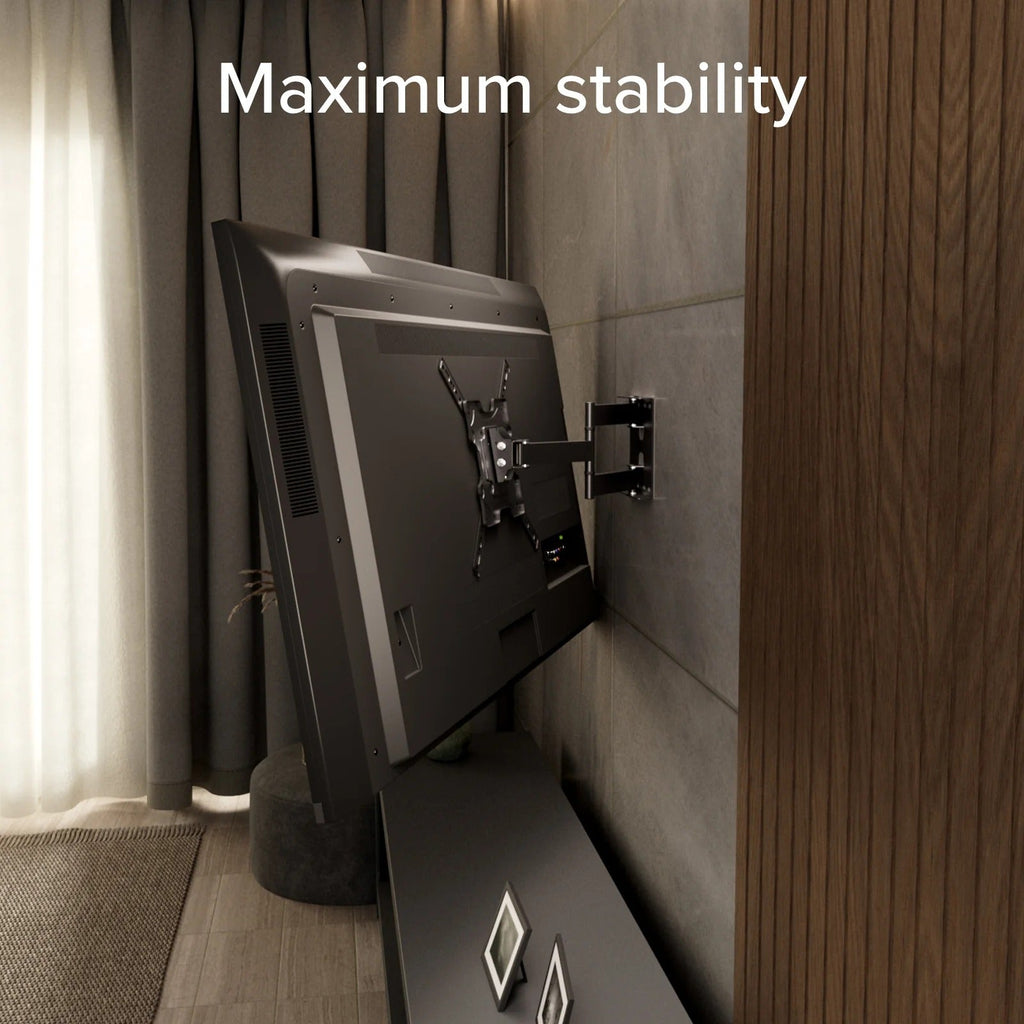 Vivanco Wall Mount for Flat Screen TVs, 23-55 inches, Max Load 45 kg, VESA 400 (VVTVFMOR55INCH45KG)