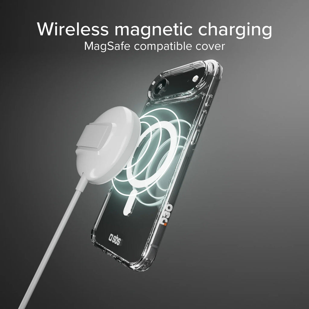 SBS Cover for Apple iPhone Air, Transparent, MagSafe Compatible TED3OMAGCOVIP1766