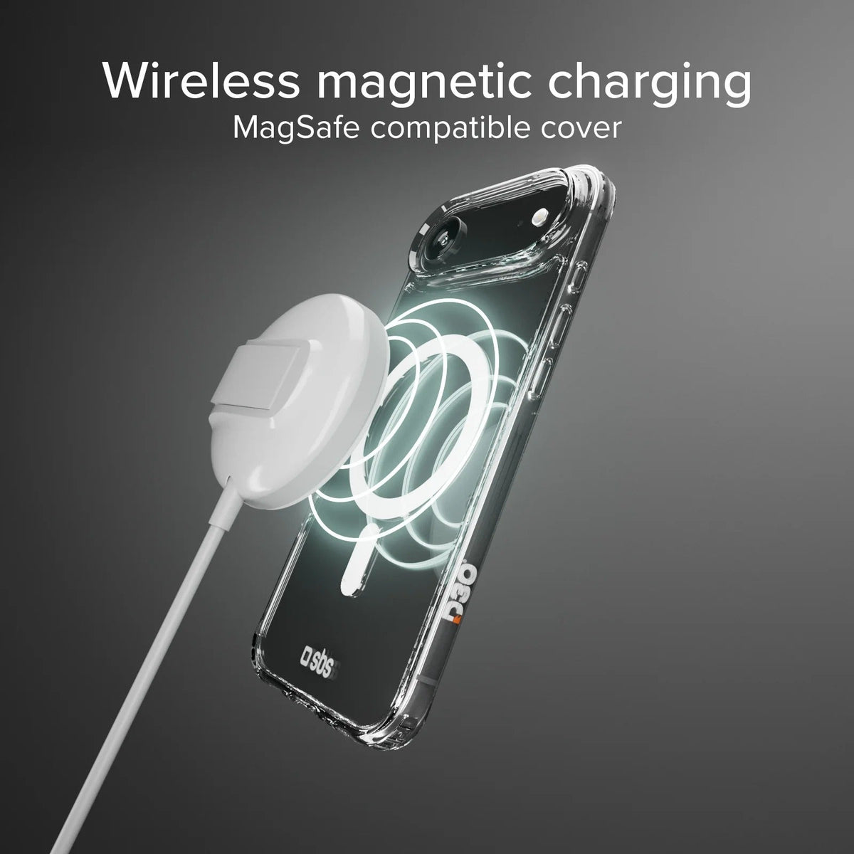 SBS Cover for Apple iPhone Air, Transparent, MagSafe Compatible TED3OMAGCOVIP1766