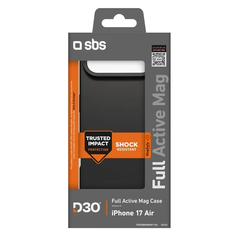 SBS Cover for Apple iPhone Air Black MagSafe Compatible TED3OBKMAGIP1766