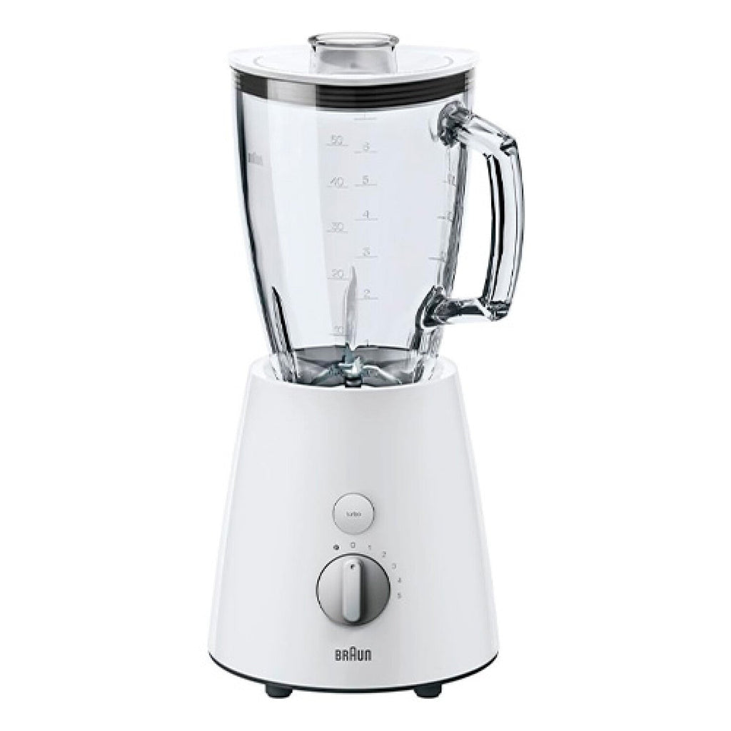 Braun JB1050WH PowerBlend 1 Stand Mixer - 1.5 L Glass Jar - 600W
