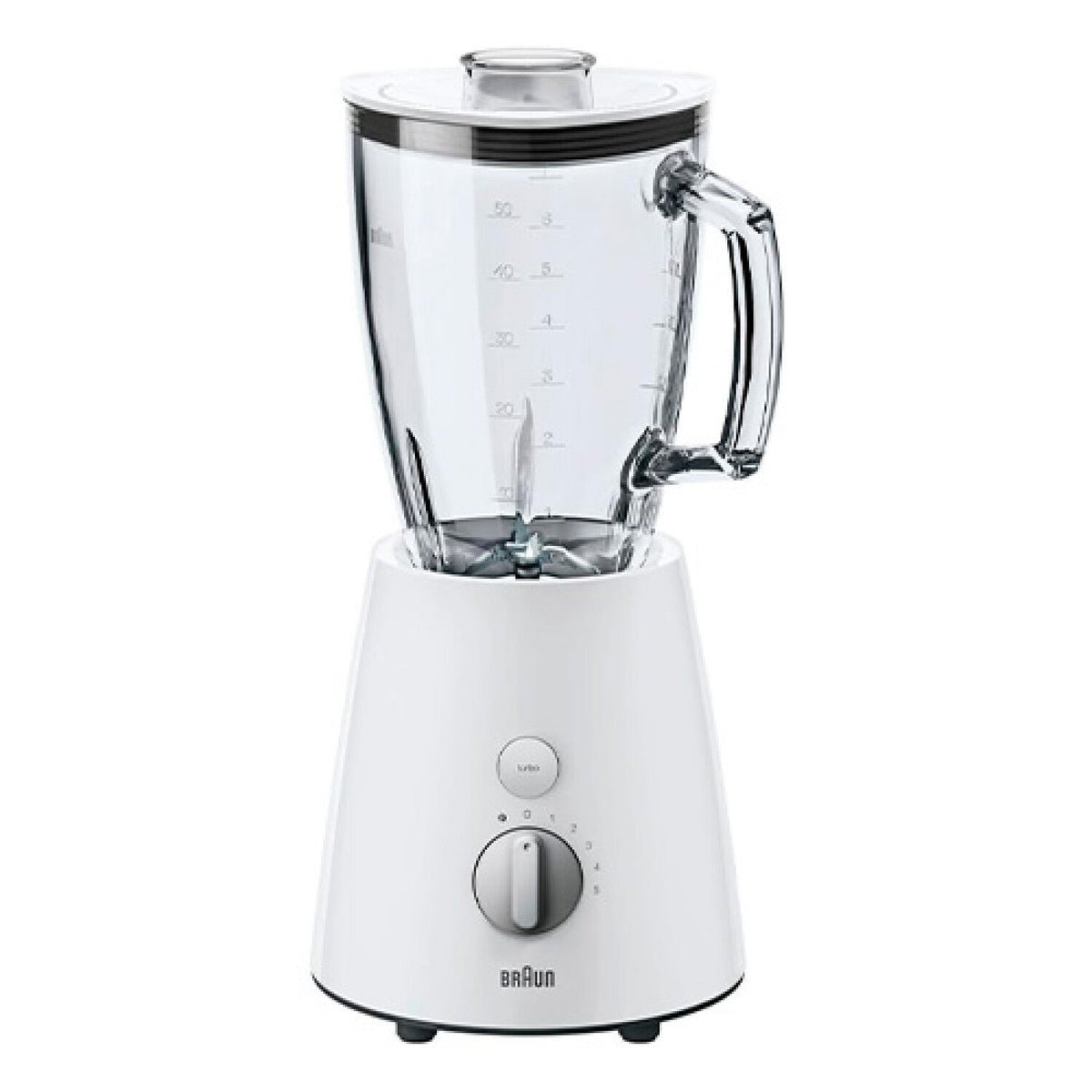 Braun JB1050WH PowerBlend 1 Stand Mixer - 1.5 L Glass Jar - 600W