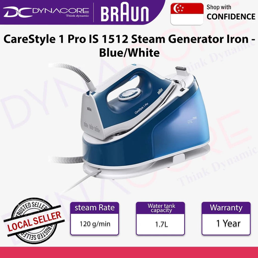 Braun CareStyle 1 IS 1512 BL - 2200 W - 1.7 L - Ceramic Soleplate - Blue