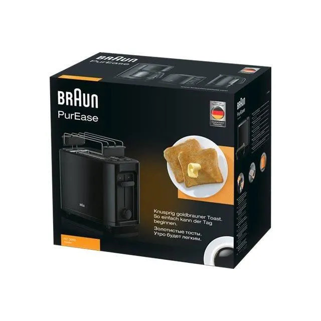 Braun HT3010BK 1 slice(s) 1000W Black Toaster (0X23010009)