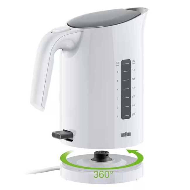 Braun PurEase WK 3100 WH Kettle 1.7 l White 2200 W (0X21010008)