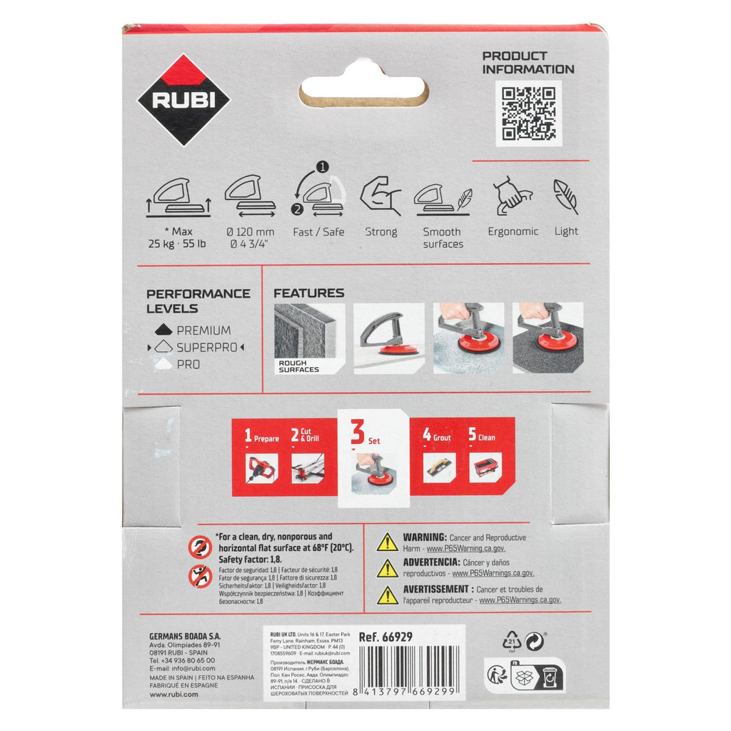 RUBI SUCTION CUP FOR ROUGH SURFACES