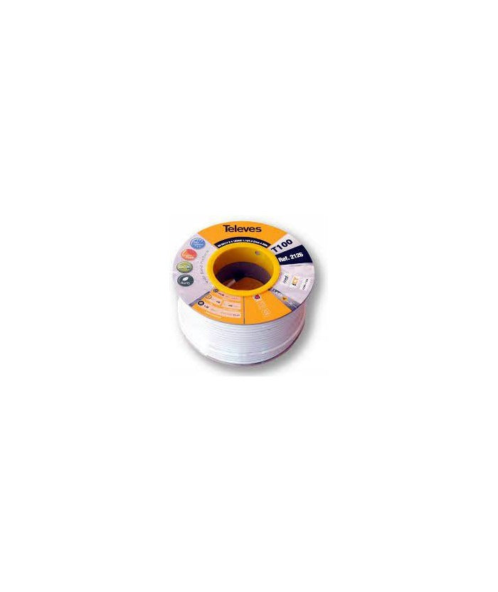 COAXIAL CABLE Televes T-100 PVC Eca CLASS A - 100 m