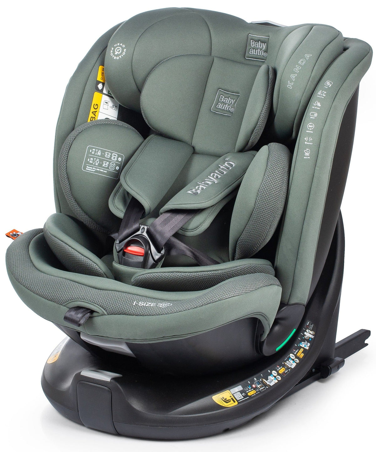 BABYAUTO Car Seat AITANA Group 0/1/2/3 40/150 cm I-Size Isofix Swivel Reclining Reducer Black/Anthracite