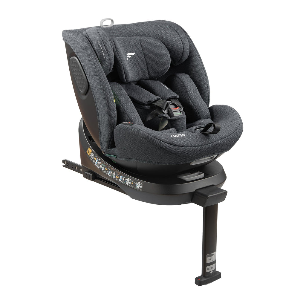 BABYAUTO Car Seat AITANA Group 0/1/2/3 40/150 cm I-Size Isofix Swivel Reclining Reducer Black/Anthracite