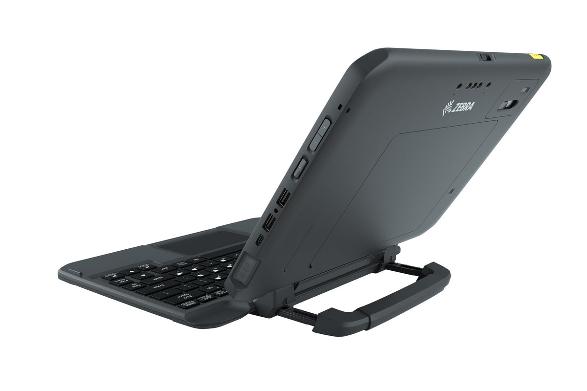 Zebra 2-in-1 Keyboard with Touchpad - Extendable Handle - Backlit - Dock - QWERTY - for ET80, ET85
