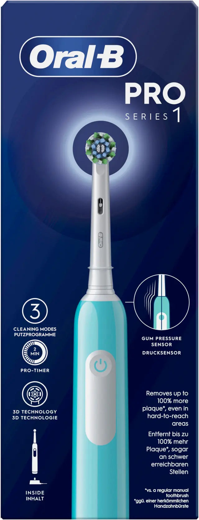 Oral-B Pro 1 Cross Action Electric Toothbrush Caribbean Blue