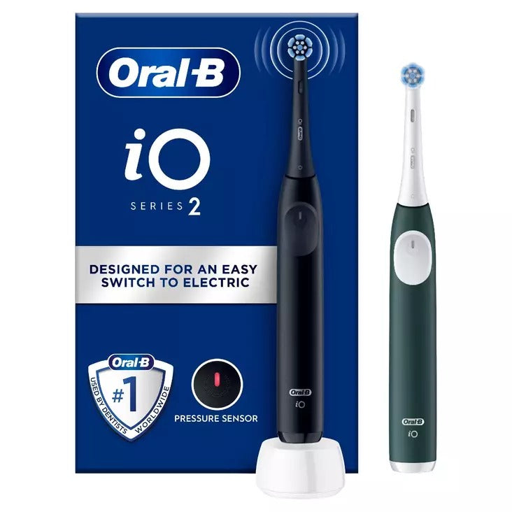 Braun Oral-B iO Series 2 Duo Toothbrush - Black Green (612418)