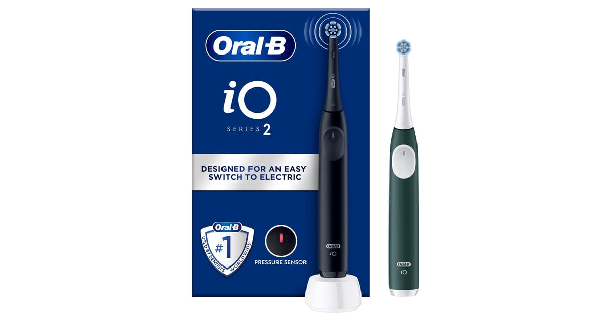 Braun Oral-B iO Series 2 Duo Toothbrush - Black Green (612418)