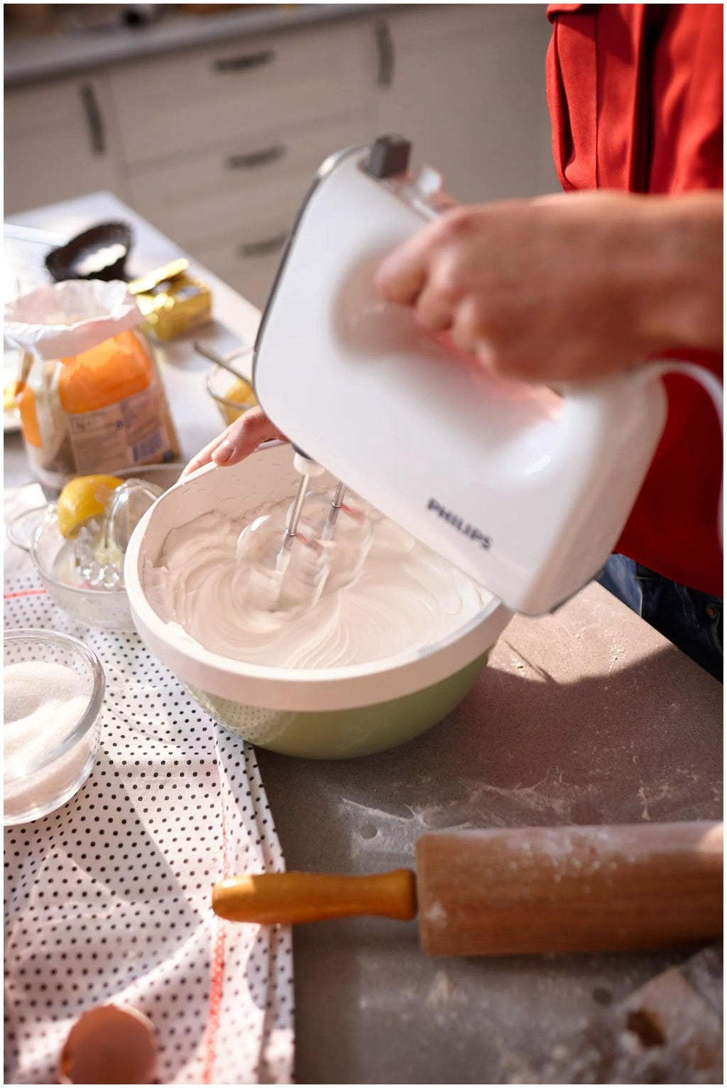 Philips HR3740/00 Hand Mixer 450 W White-Grey