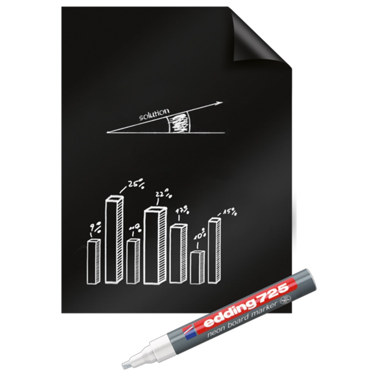 Legamaster Magic-Chart Flipchart Foil 60x80cm - 25 Reusable Sheets - 615 mm (7-159200)