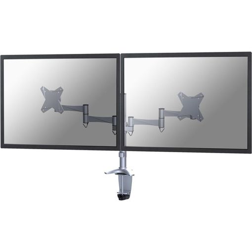 Neomounts FPMA-D1330D Mounting Kit for 2 LCD Displays - Silver - 10"-27"