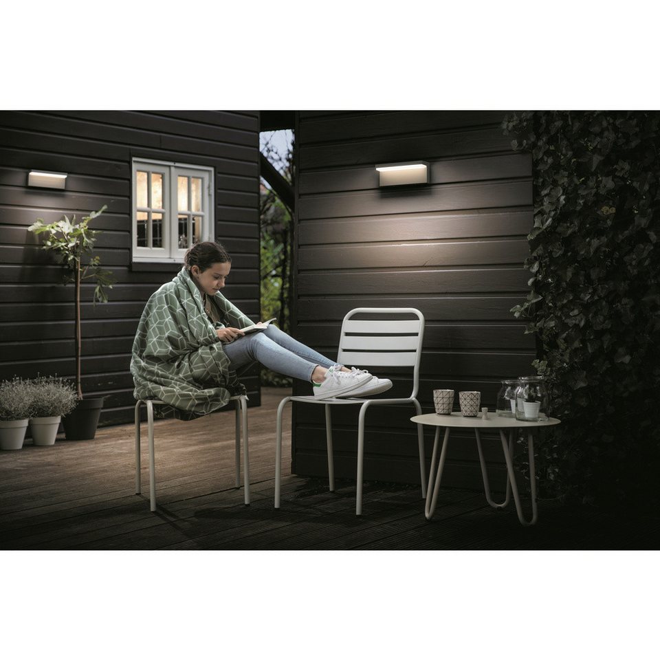 Philips Outdoor Wall Lighting myGarden Bustan 9W Anthracite