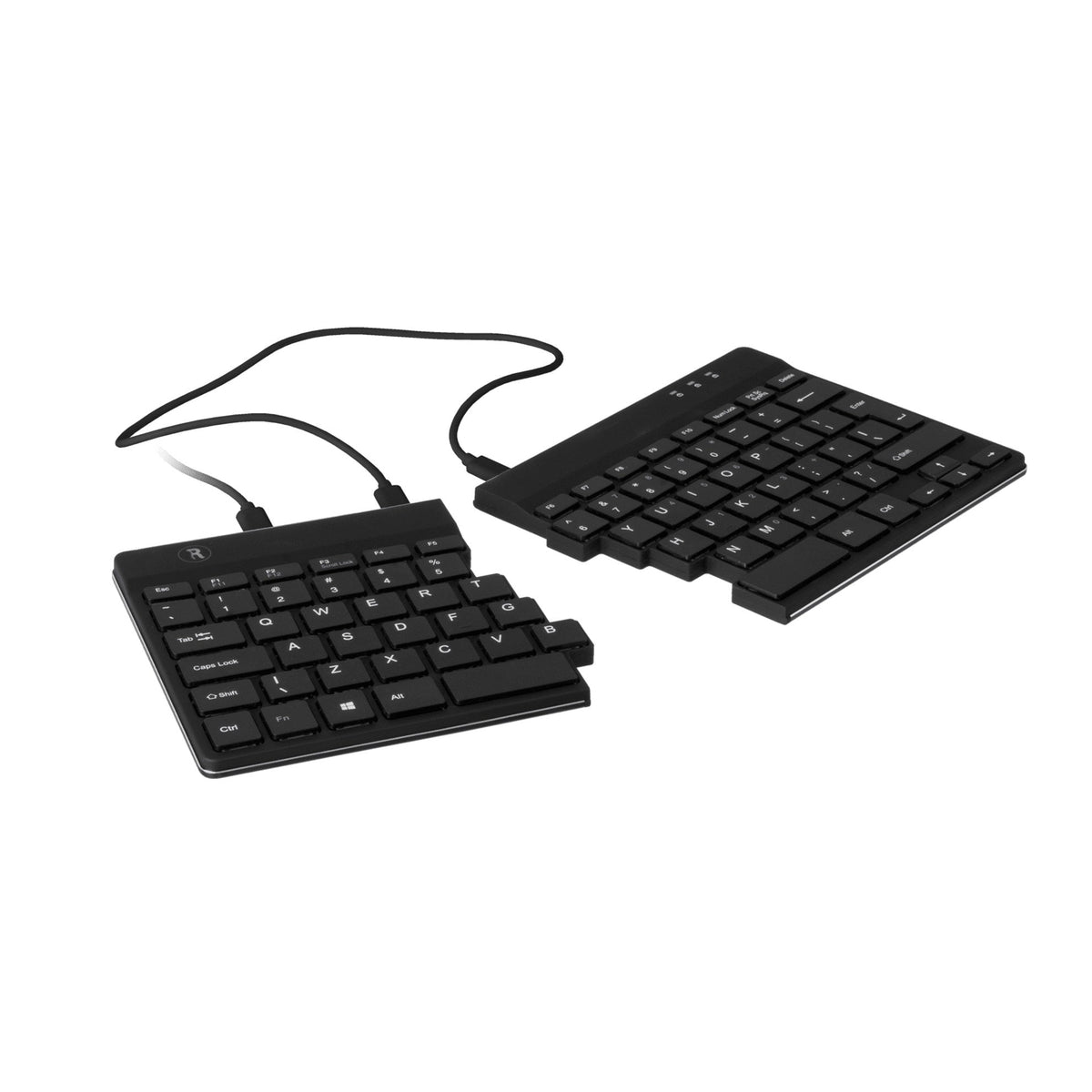 R-Go Split Ergonomic Keyboard QWERTZ (DE), Black, Wired