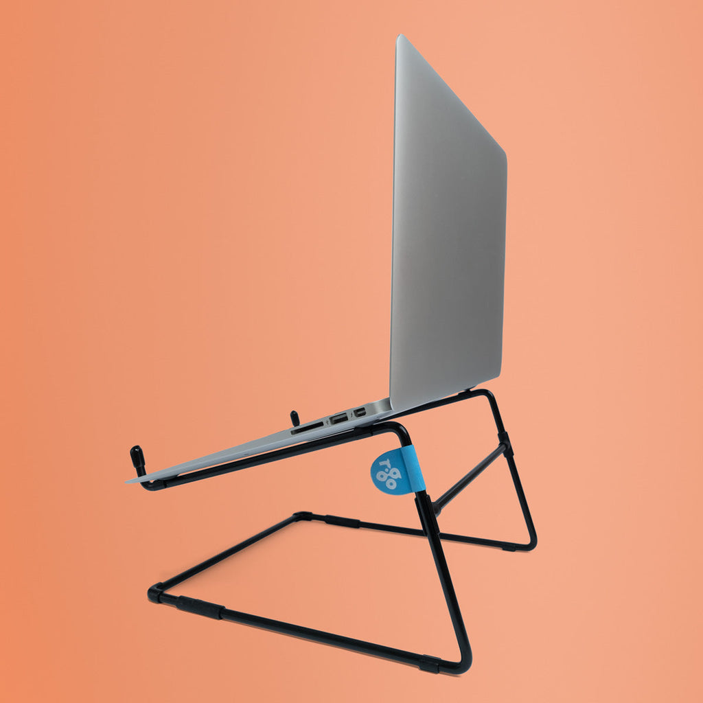 R-Go Laptop Stand 10-22 inch Max 5 KG Steel Black RGOSC020BL Max.5KG