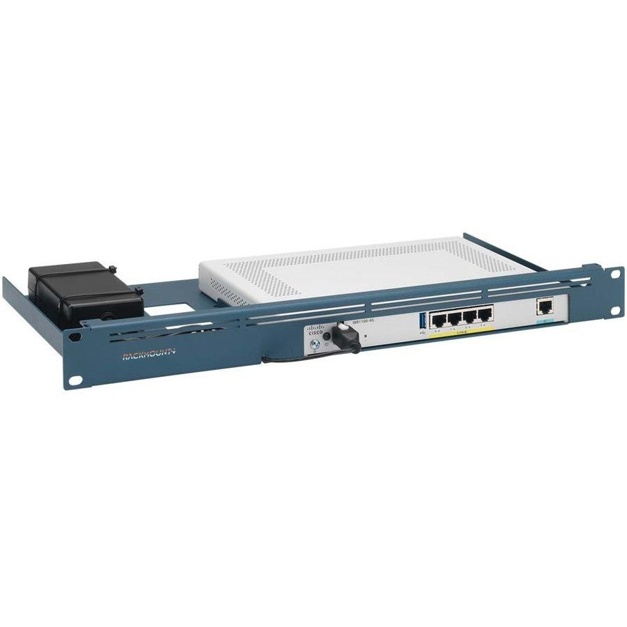 Rackmount.IT RM-CI-T11 Rack Mount Bracket - 1U - Blue - Compatible with Cisco ISR 1100 Series 1100-4GLTENA 1100-4GLTEGB 1100X-4G 1100X-6G