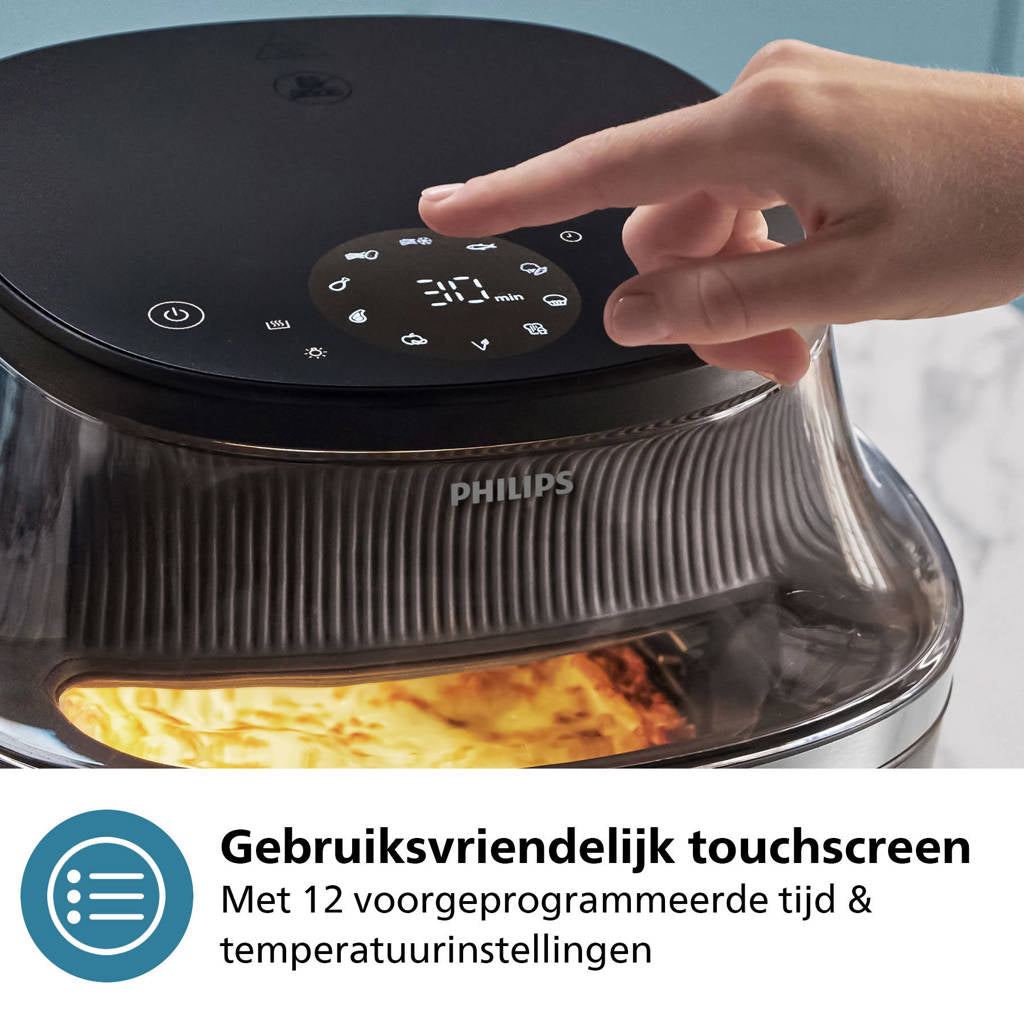 Philips Hot Air Fryer - Square - 6.2 L - Touch Display