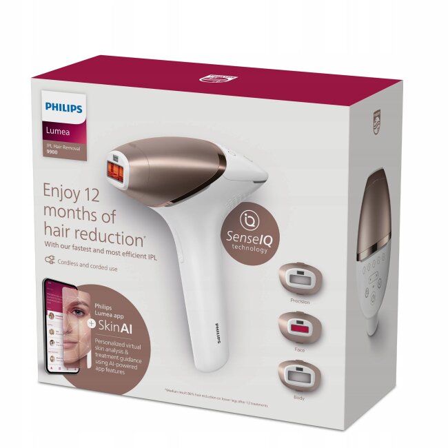 Philips BRI973/00 IPL Hair Remover Rose Gold White