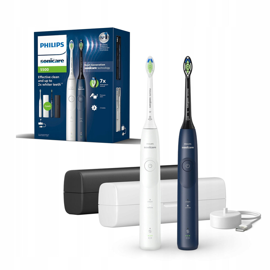 Philips Sonicare 5500 HX7119/01 Electric Toothbrush Set of 2
