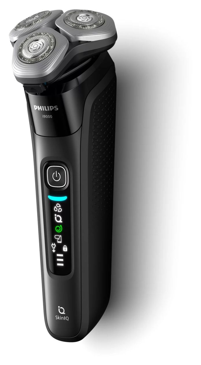 Philips Shaver, Wet/Dry, Battery Operated, Washable, Dual Steel (X9000/30)
