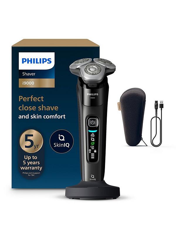 Philips Shaver, Wet/Dry, Battery Operated, Washable, Dual Steel (X9000/30)