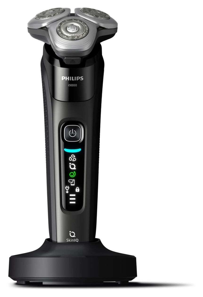 Philips Shaver, Wet/Dry, Battery Operated, Washable, Dual Steel (X9000/30)