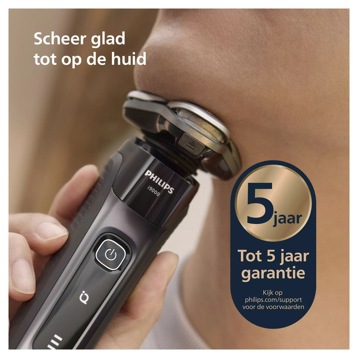 Philips Shaver, Wet/Dry, Battery Operated, Washable, Dual Steel (X9000/30)