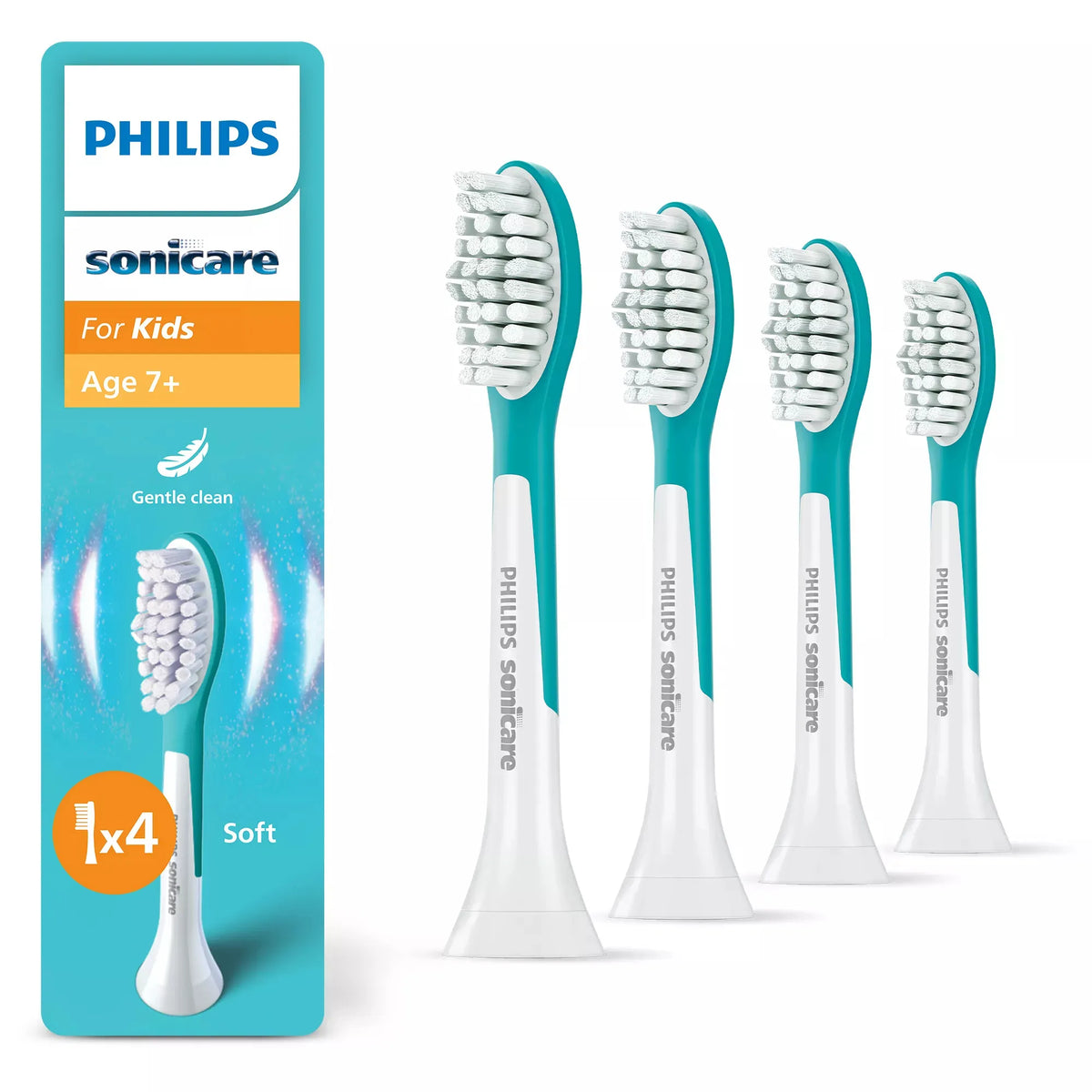 Philips Sonicare For Kids HX6044/90 Toothbrush Head, 4-Pack (PHIHX604490)