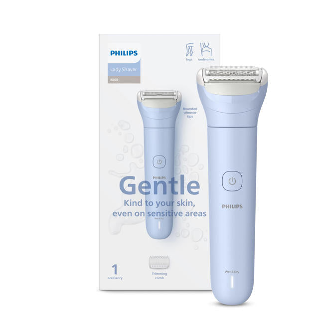 Philips Lady Shaver, Wet/Dry Use, Battery Operated BRL127/00