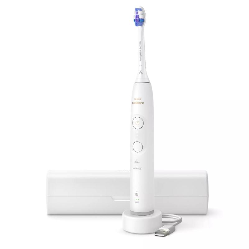 Philips Electric Toothbrush Sonicare 6100, Oval Brush Head, Pressure Sensor, HX7400/06