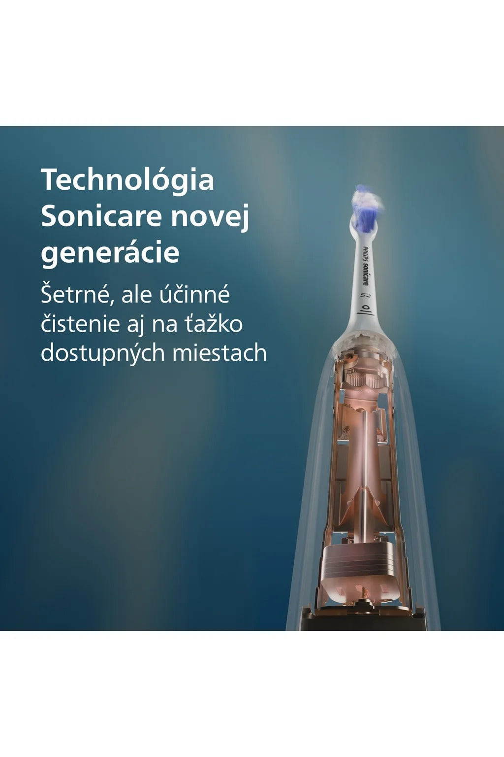 Philips Electric Toothbrush Sonicare 6100, Oval Brush Head, Pressure Sensor, HX7400/06