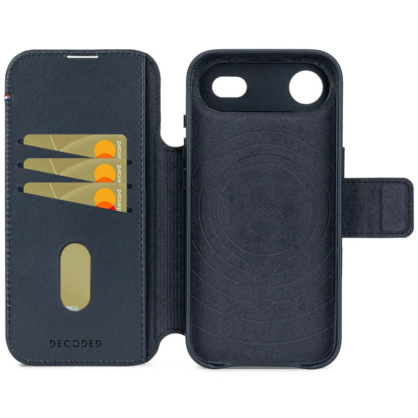 Decoded Leather Detachable Wallet for iPhone 17 Air - Navy Shadow (D26IPO17ADW5NW)