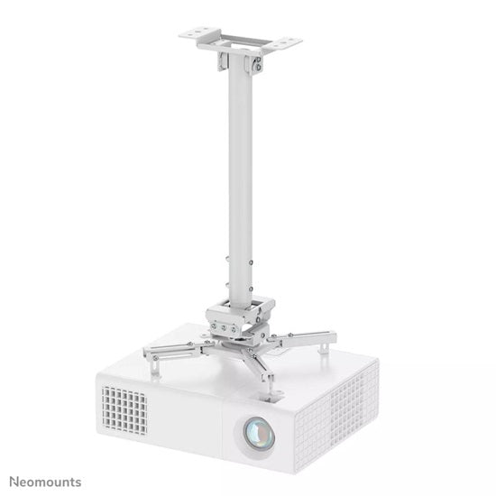 Neomounts CL25-540WH1 Projector Ceiling Mount, White, Height Adjustable 60.5-90.5 cm