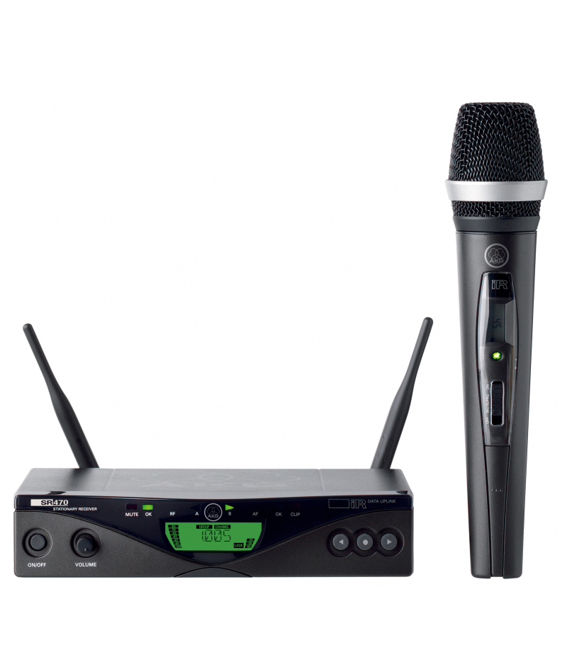 AKG Wireless Microphone Set High-Quality Audio WMS470 C5 BD8-50MW
