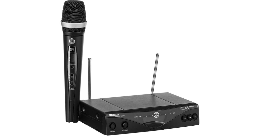 AKG Wireless Microphone Set High-Quality Audio WMS470 C5 BD8-50MW