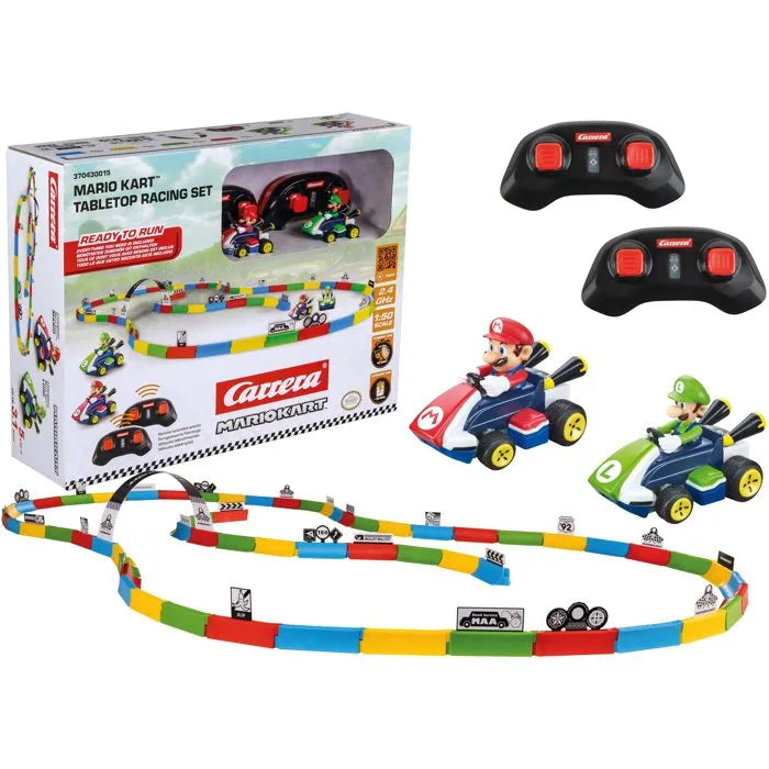 Carrera 2.4GHz Mario Kart Tabletop Racing Set - & Luigi (370430015)