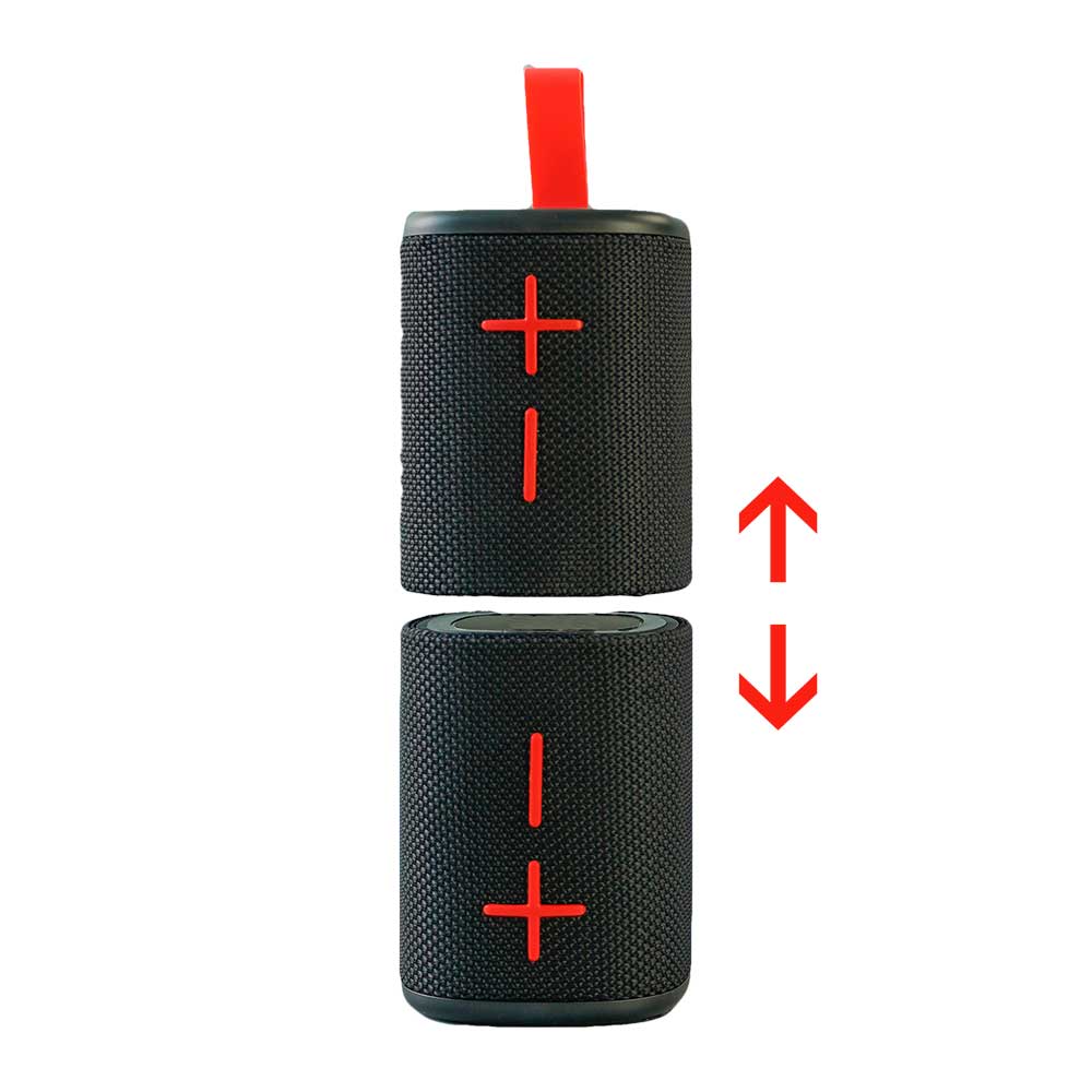 felixx X-BEAT Twin Bluetooth Speaker, 20 W, Black/Red (FX-XBEAT-TWIN)