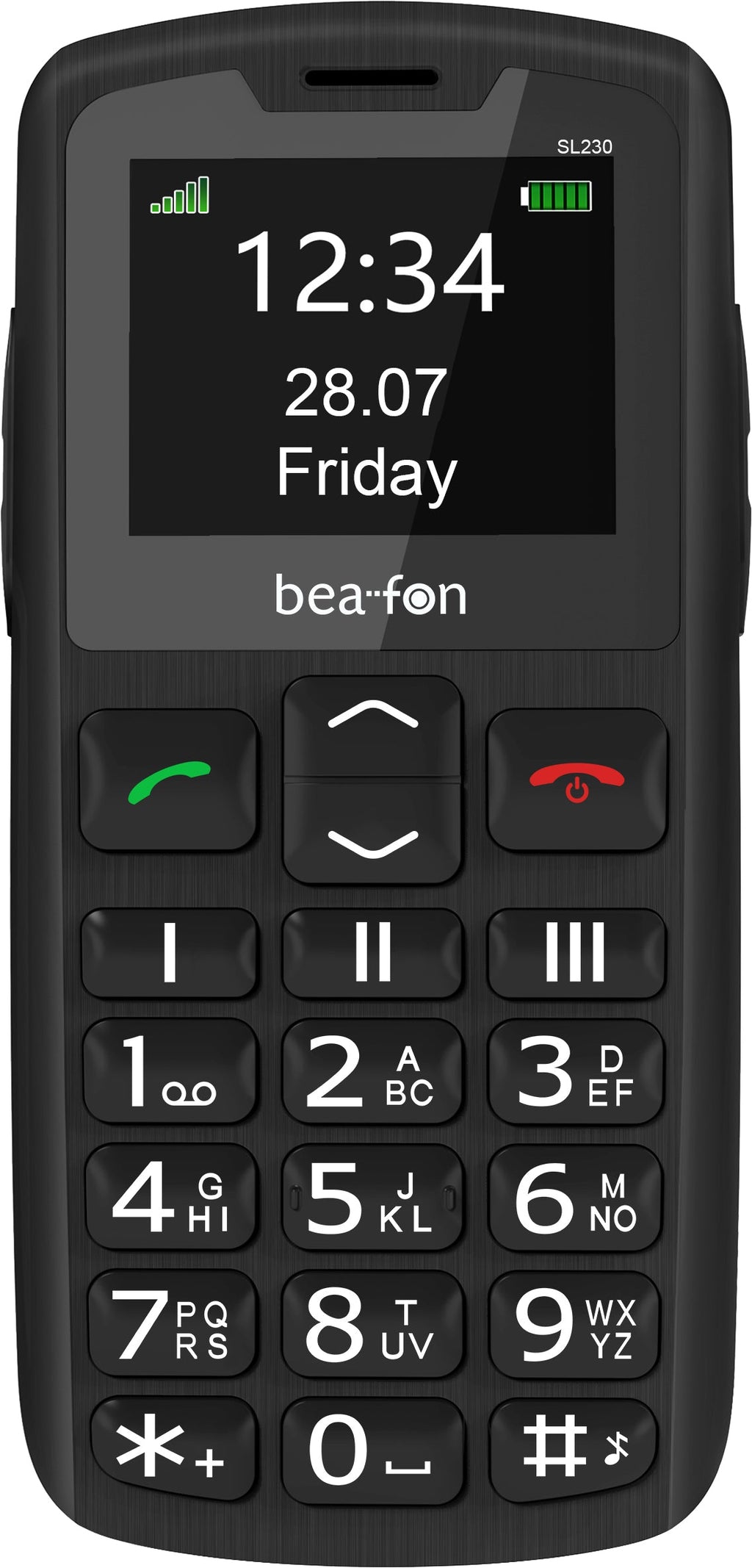 Beafon SL230 Senior-Friendly Mobile Phone - Emergency Call Button, 1.8" Display - SL230_EU003B