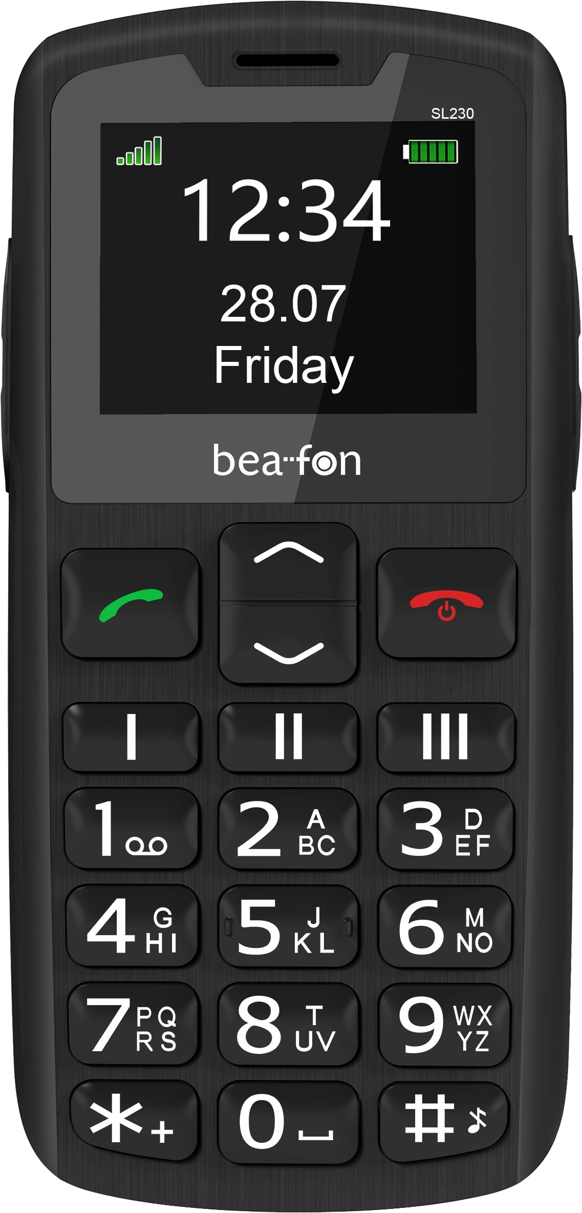 Beafon SL230 Senior-Friendly Mobile Phone - Emergency Call Button, 1.8" Display - SL230_EU003B