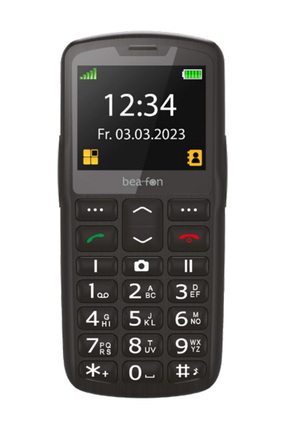 Bea-fon SL260 LTE - 4 G Large-Button Mobile Phone with SOS Function - Black-Silver